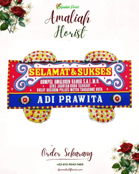 Papan Bunga Ucapan Selamat Cijakan